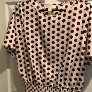 Polka dot Michael Kors blouse